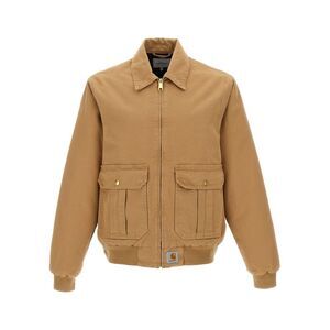 Carhartt Wip Beige Cotton Full-Length Men's Jacket